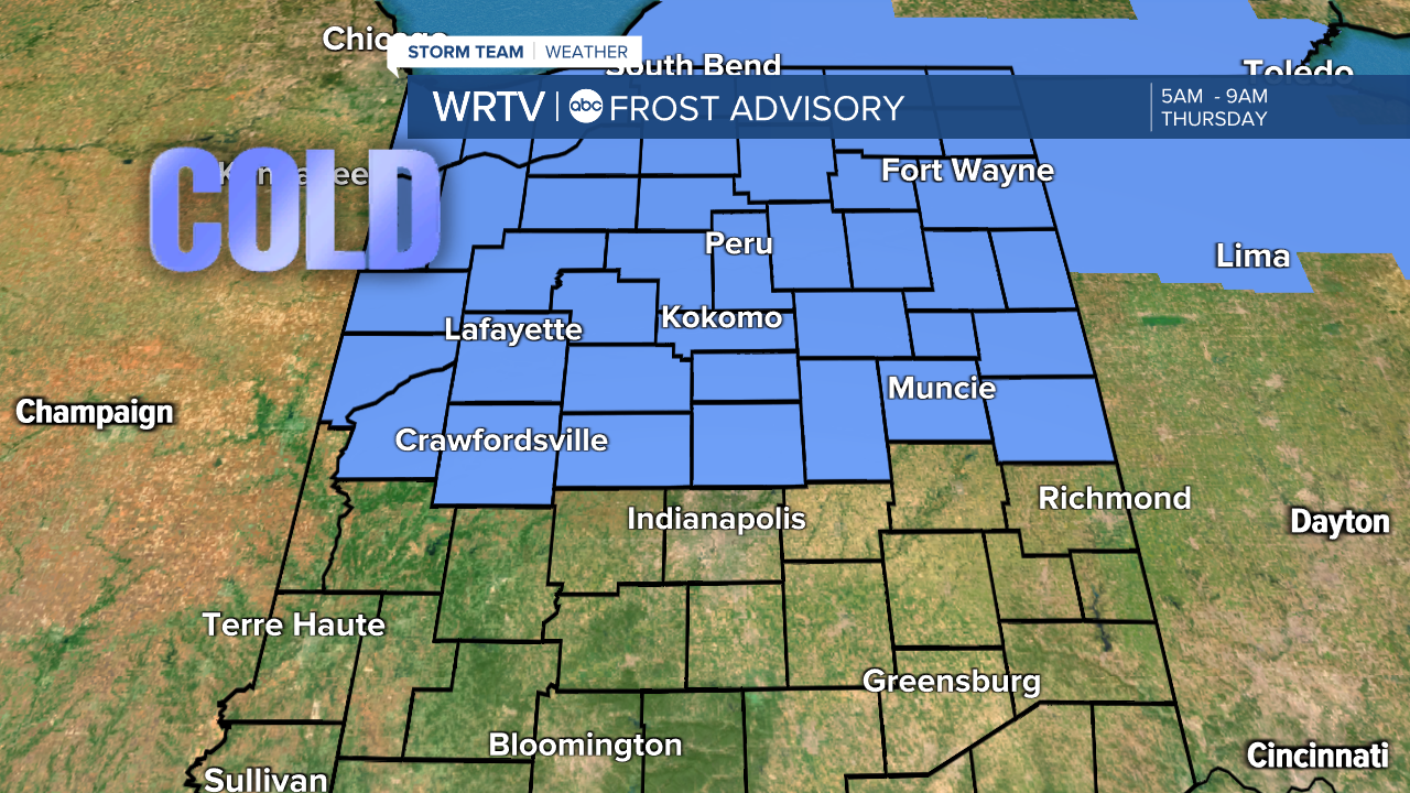 Thursday Frost Advisories