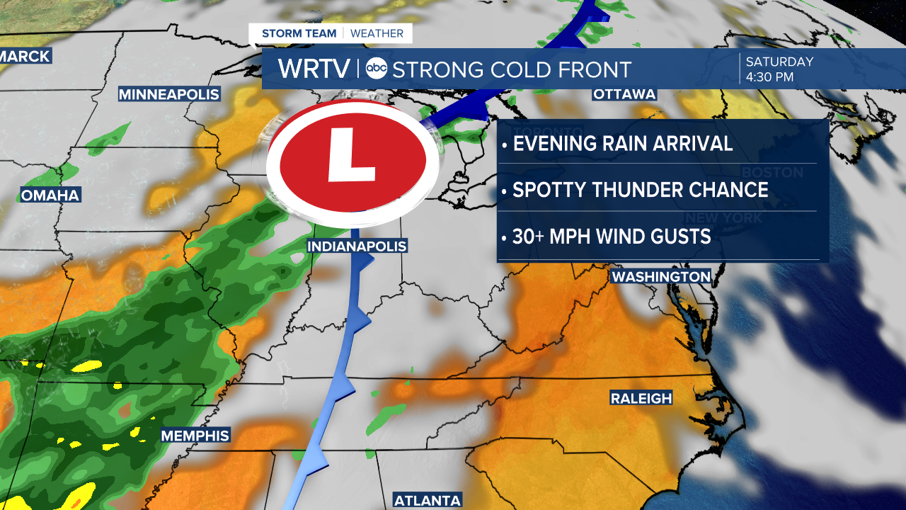 Weekend cold front
