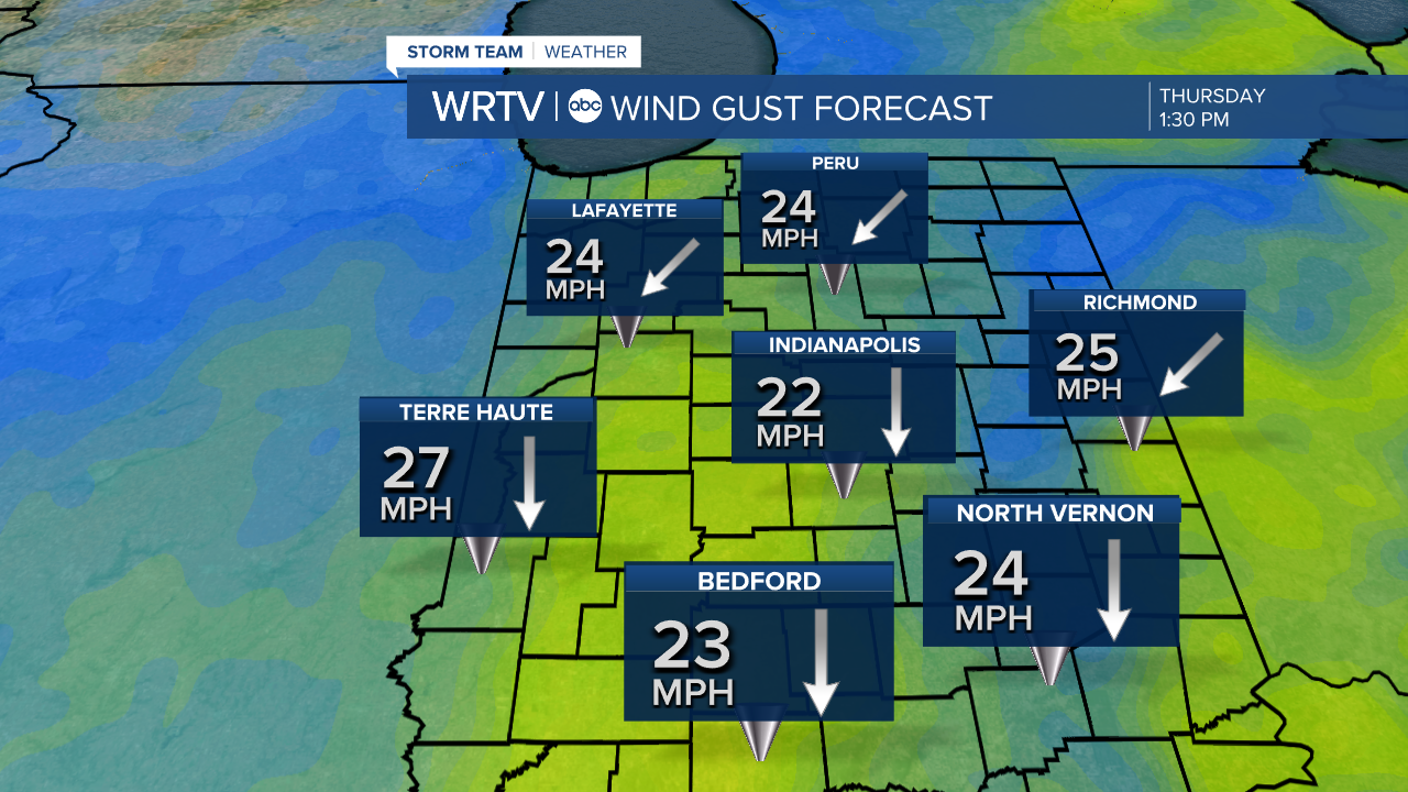Winds Thursday Afternoon
