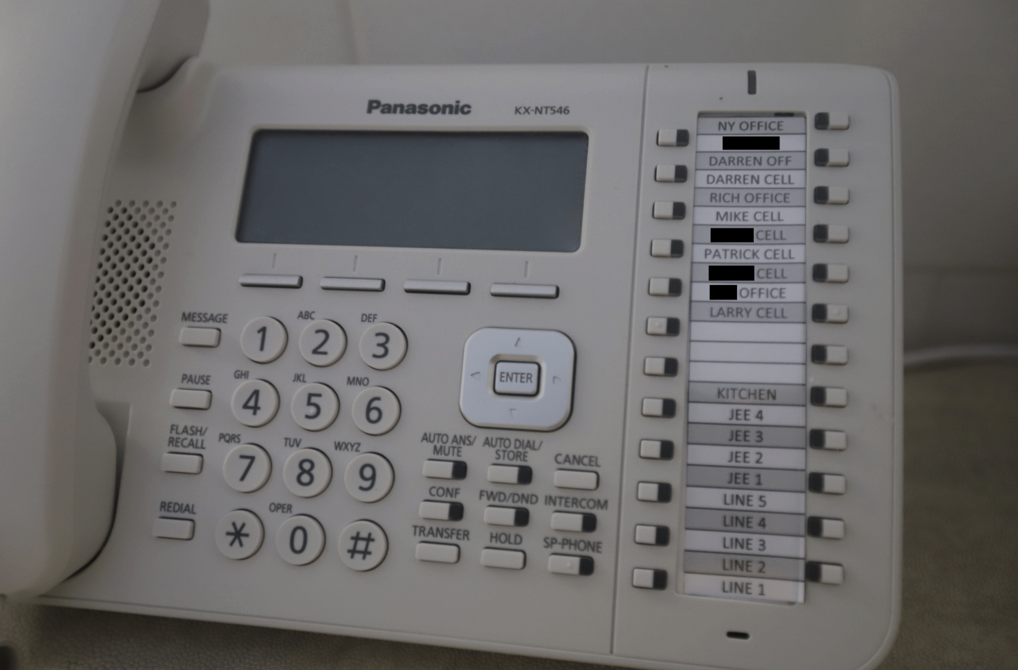A phone at Jeffrey Epstein's estate in the U.S. Virgin Islands.