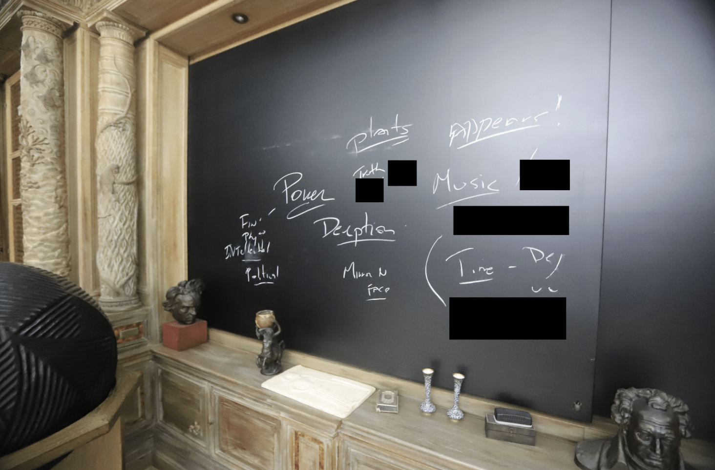 A room inside Epstein's estate in the U.S. Virgin Islands.