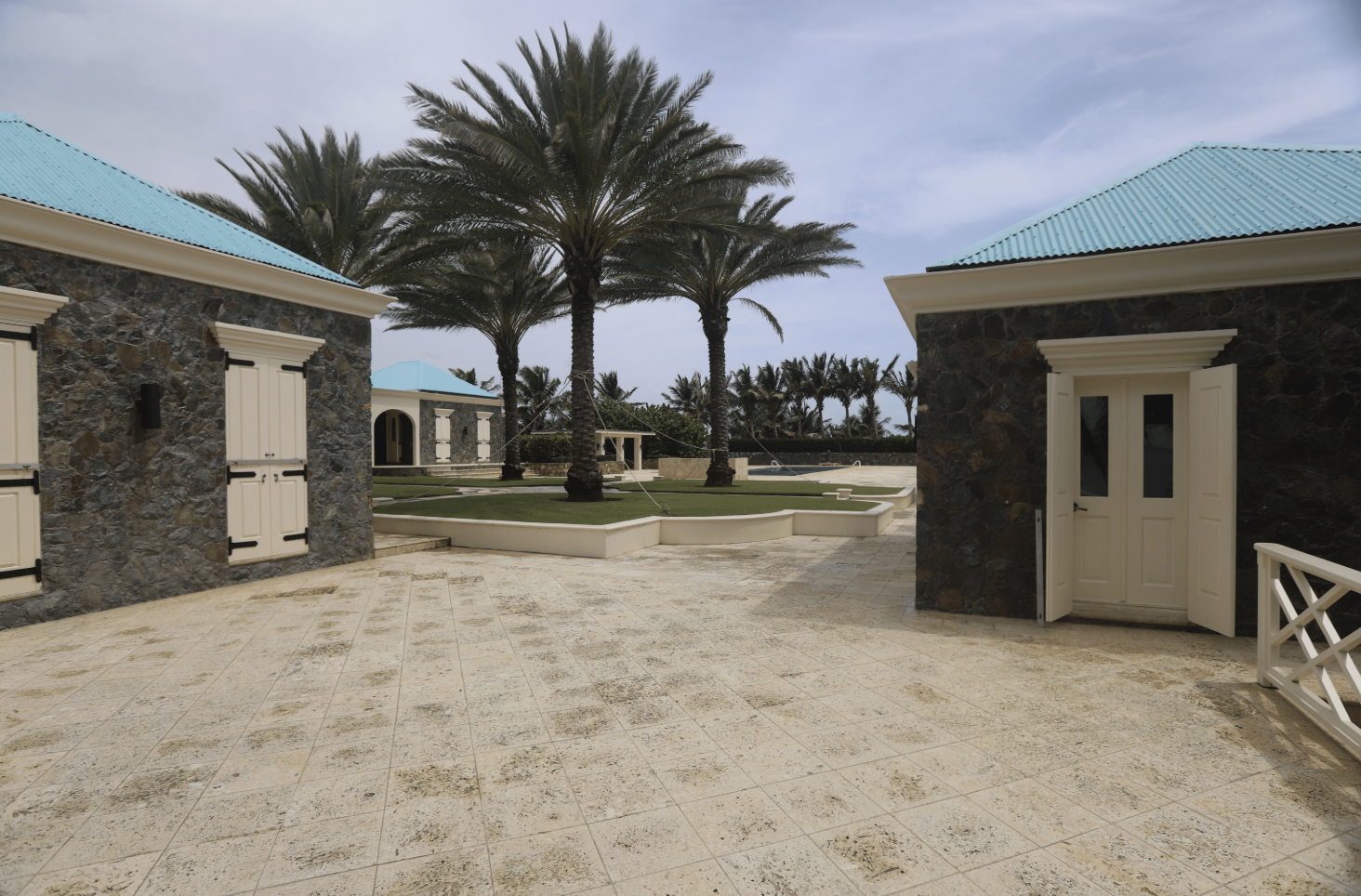 Outside of Epstein's estate in the U.S. Virgin Islands.
