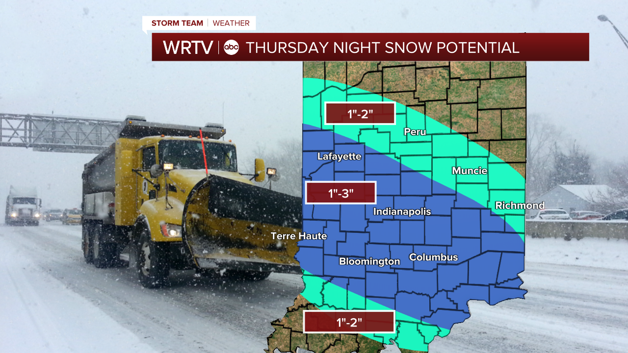 Friday morning snow totals
