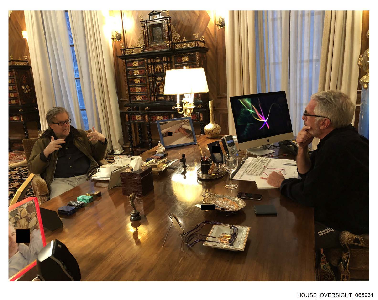 Steve Bannon and Jeffrey Epstein.