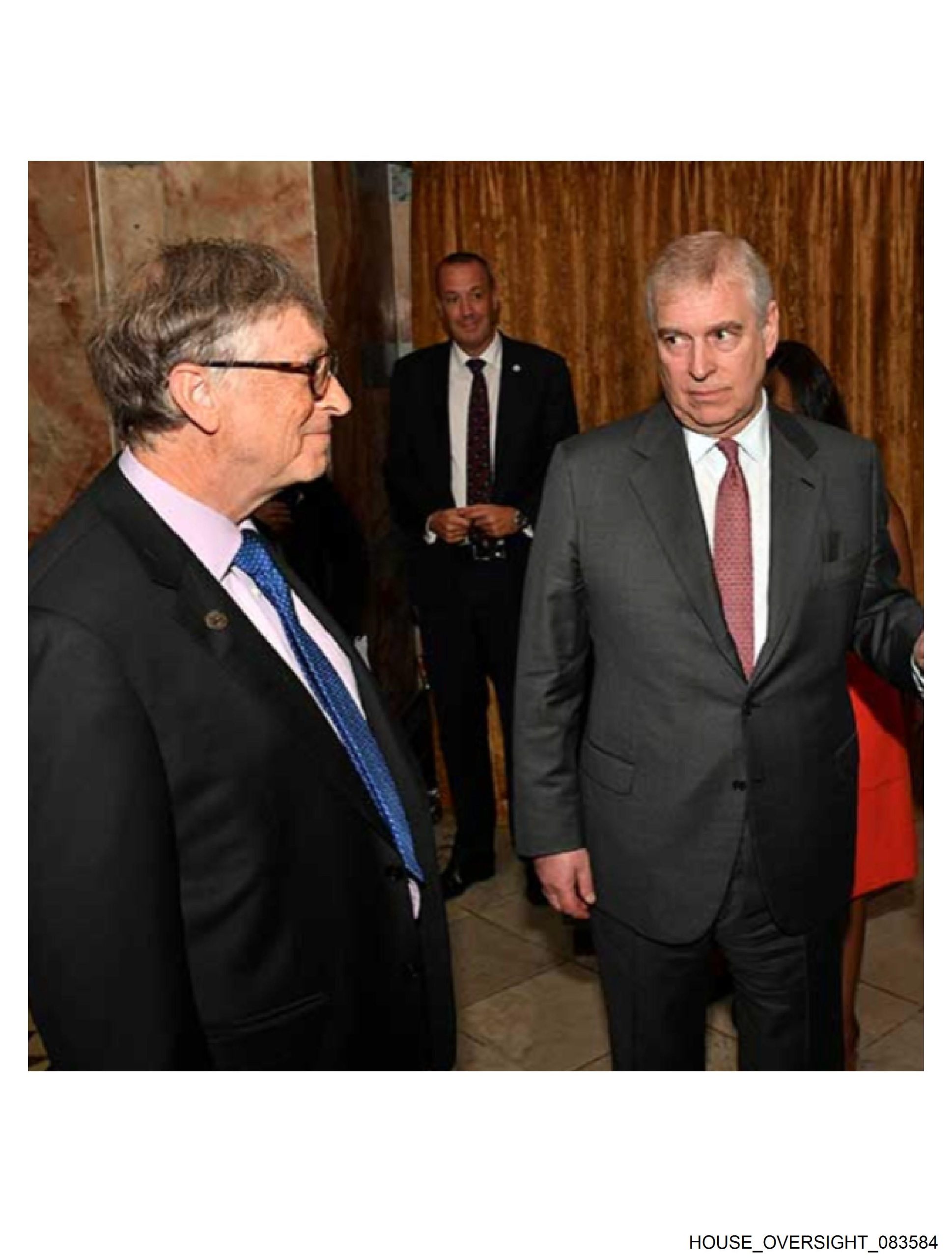 Bill Gates and Prince Andrew.