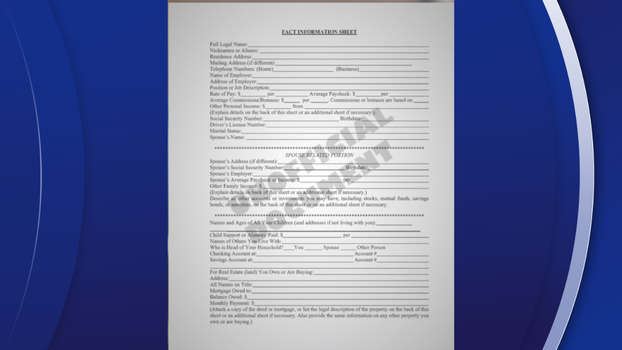 Records indicate if Pang completes this form and submits it to the court, the arrest warrant will be dropped. Pang says she doesn't want the court to have her personal information