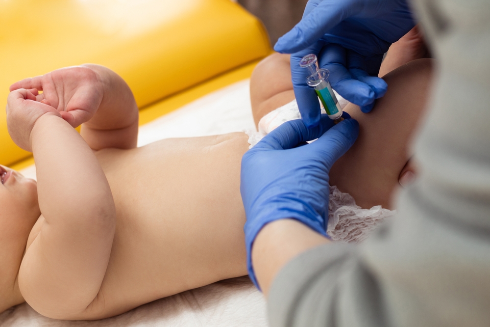 Pediatrician administering a vaccination