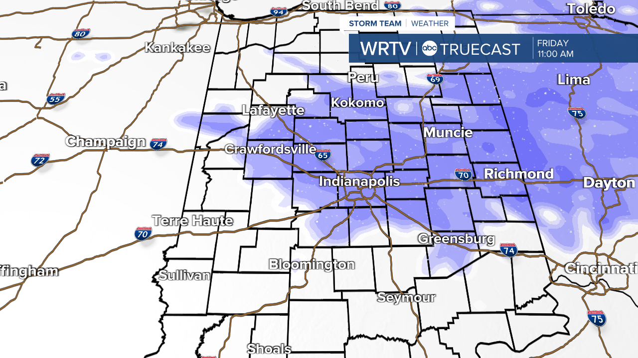 Friday snow chances